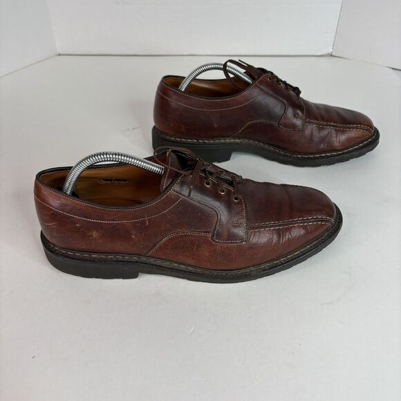 Allen Edmonds Mapleton Brown Leather Bicycle Toe Derby Dress Shoes Mens Sz 9.5 D main image 6